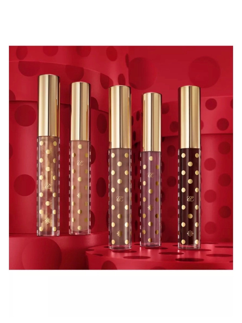 Estee Lauder Limited Edition Lip Gloss Set - Nude, Pink, Berry & Red - Picture 3 of 3